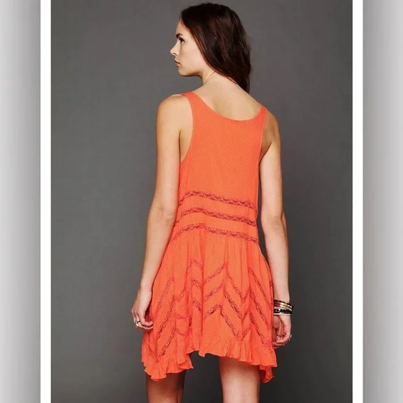 free people Voile and Lace Trapeze Slip - Picture 5 of 6